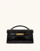 Noor Top Handle Bag - Black Croc sold by JW PEI