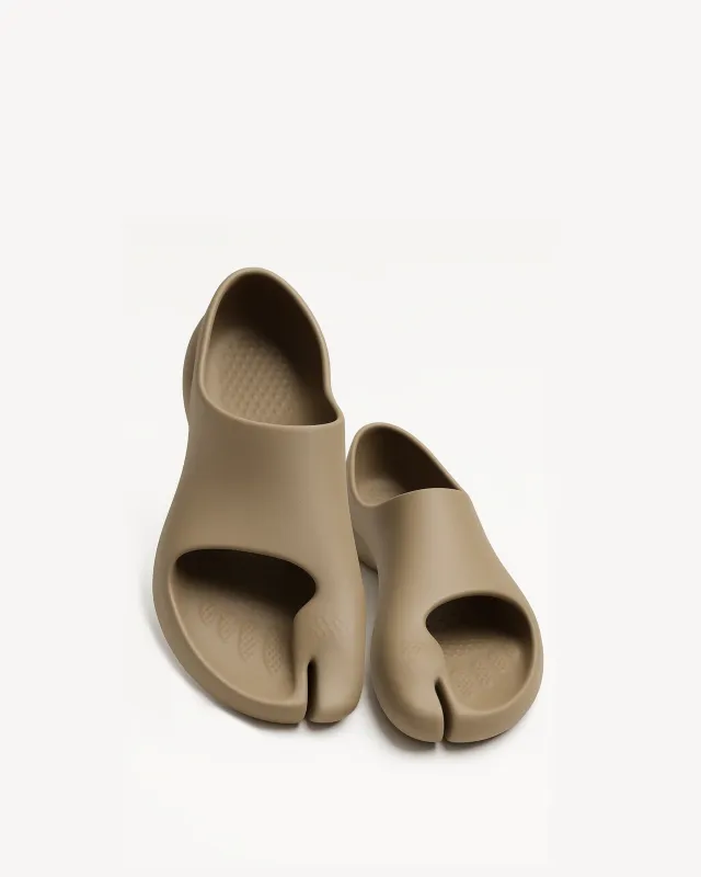 Tabi Toe Slide Sandals - Khaki sold by JW PEI