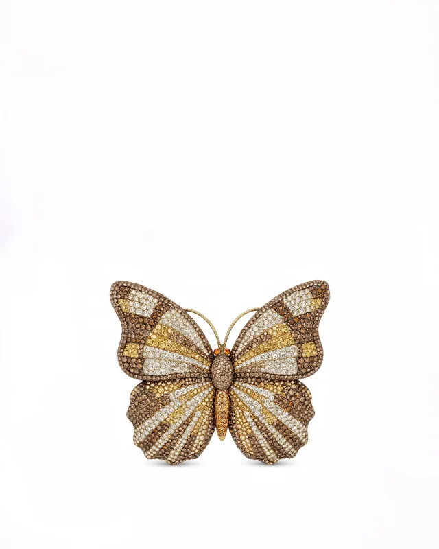 Butterfly Shaped Crystal Clutch - Multicolor sold by JW PEI