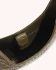 Olivia Hand-Woven Metal Handle Hobo Bag - Olive Green sold by JW PEI