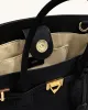 Miley Belt Embellished Tote Bag - Black sold by JW PEI
