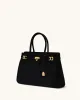 Miley Belt Embellished Tote Bag - Black sold by JW PEI
