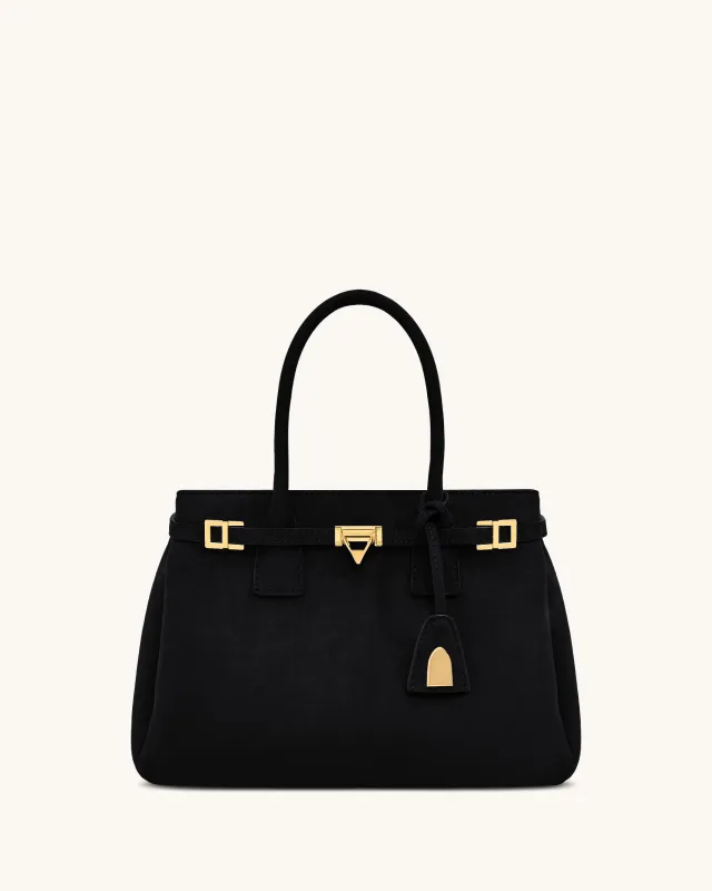 Miley Belt Embellished Tote Bag - Black sold by JW PEI