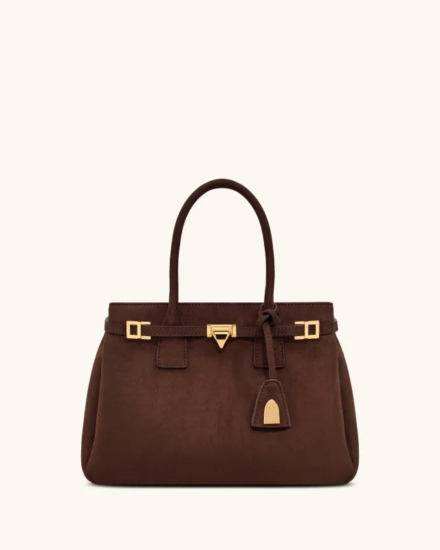 Miley Belt Embellished Tote Bag - Brown sold by JW PEI