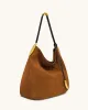 Nina Metal Charm Hobo Bag - Brown sold by JW PEI