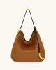 Nina Metal Charm Hobo Bag - Brown sold by JW PEI