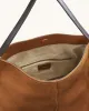 Nina Metal Charm Hobo Bag - Brown sold by JW PEI