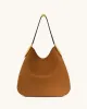 Nina Metal Charm Hobo Bag - Brown sold by JW PEI
