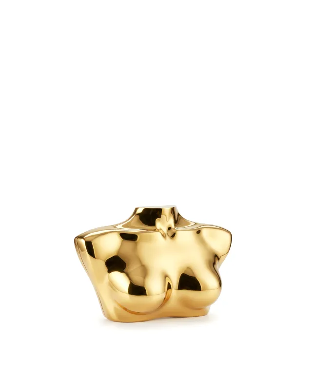 Raelynn Abstract Sculpture Clutch - Gold sold by JW PEI