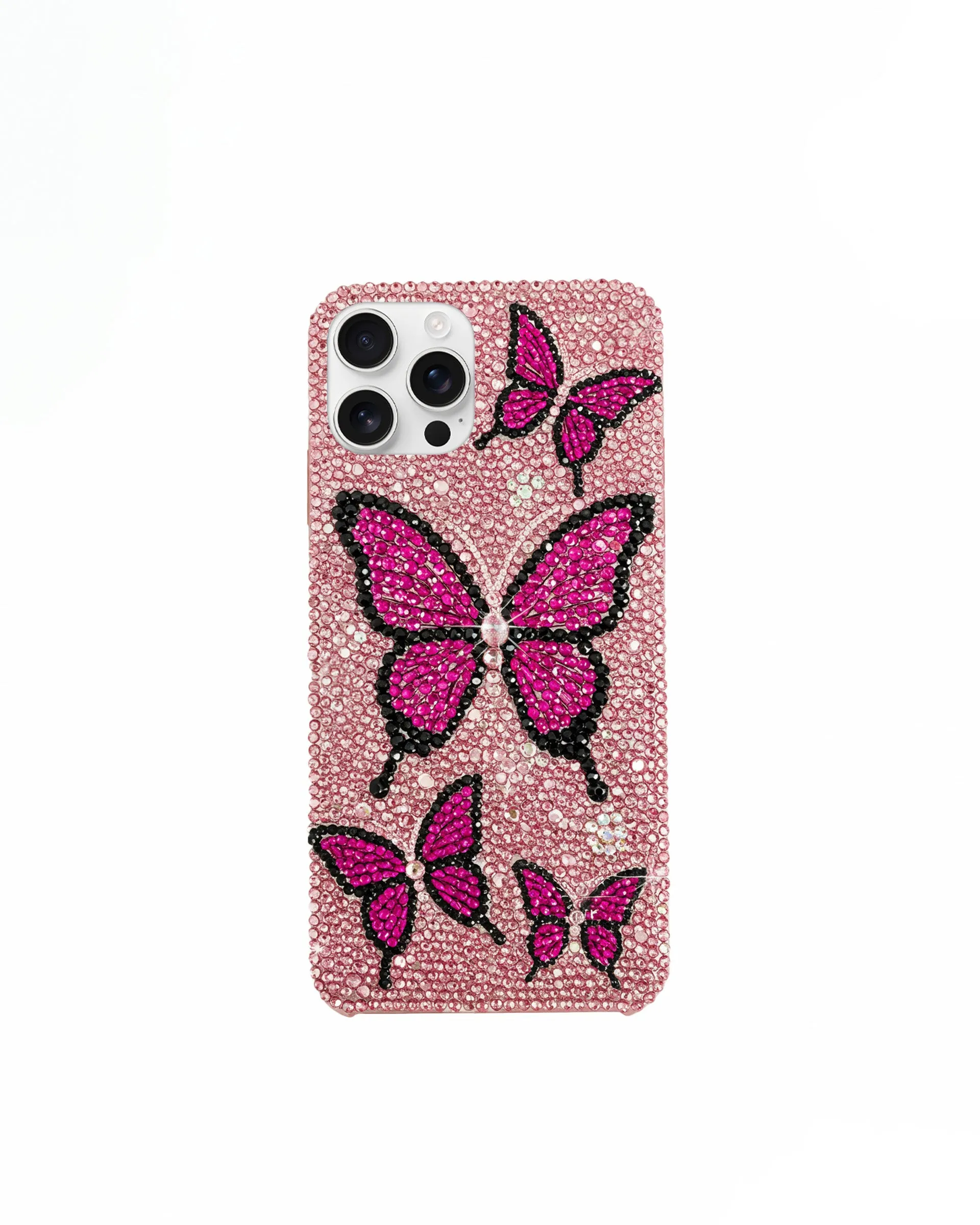 Butterflies iPhone Case - Multicolor Pink sold by JW PEI