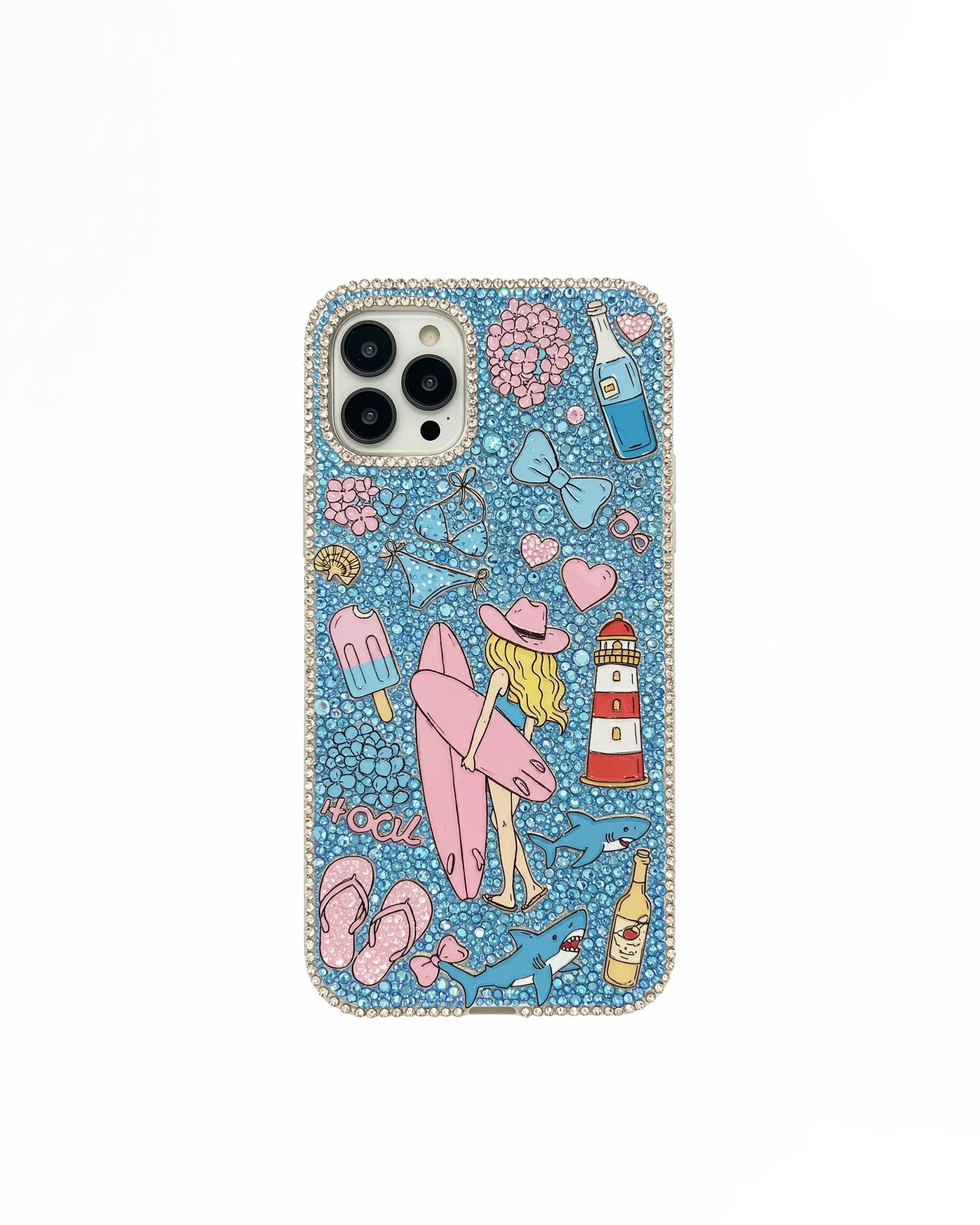Beach Theme iPhone Case - Multicolor Blue sold by JW PEI