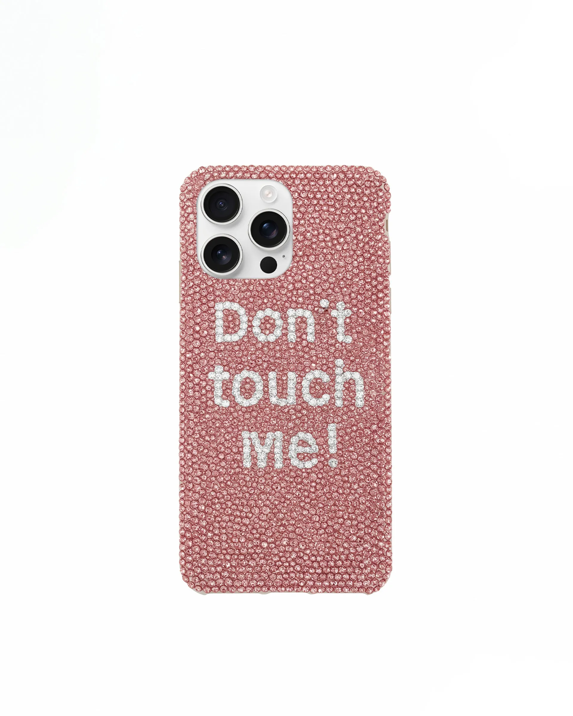 Don't Touch Me! iPhone Case - Multicolor Pink sold by JW PEI