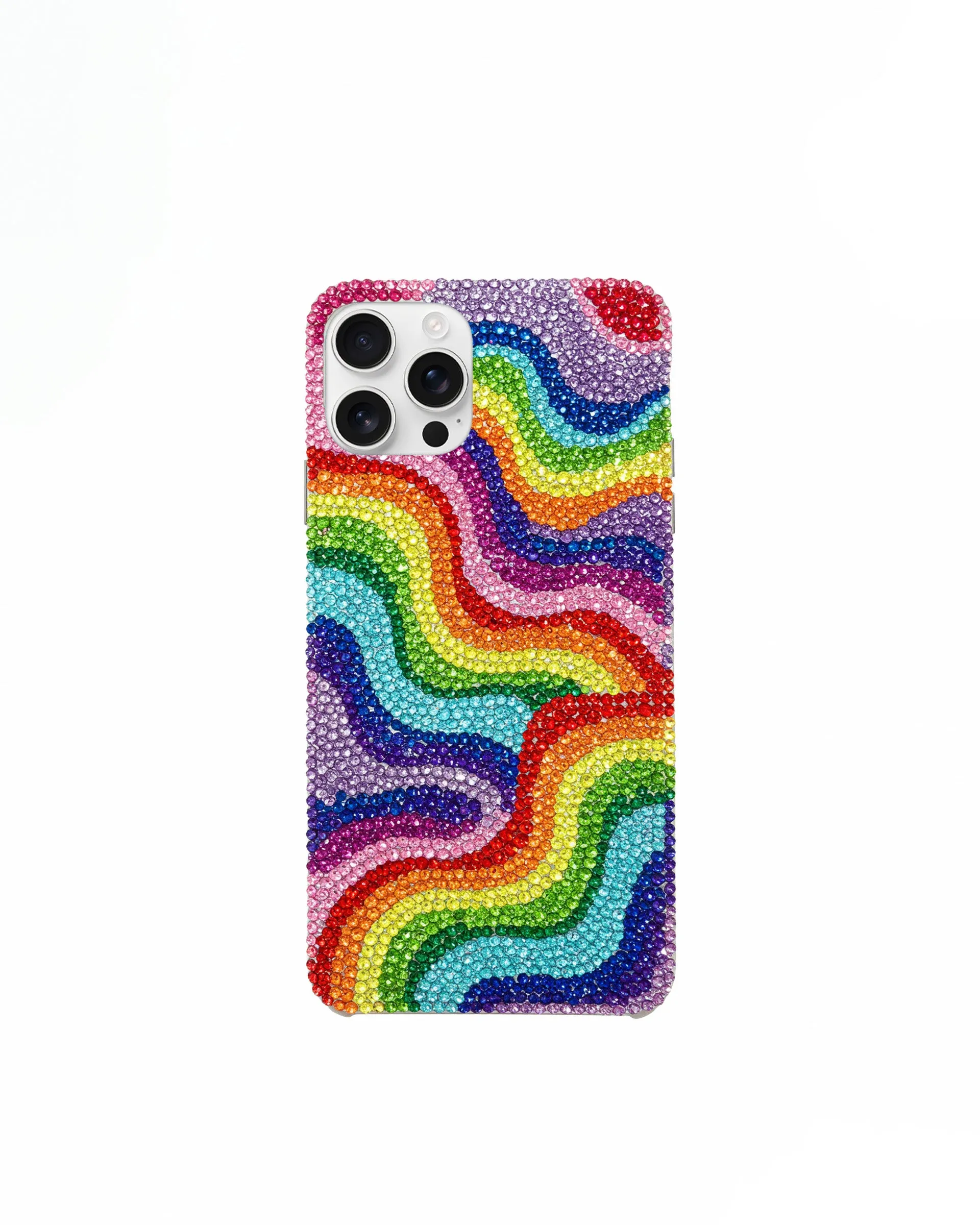 Rainbow Waves iPhone Case - Multicolor sold by JW PEI