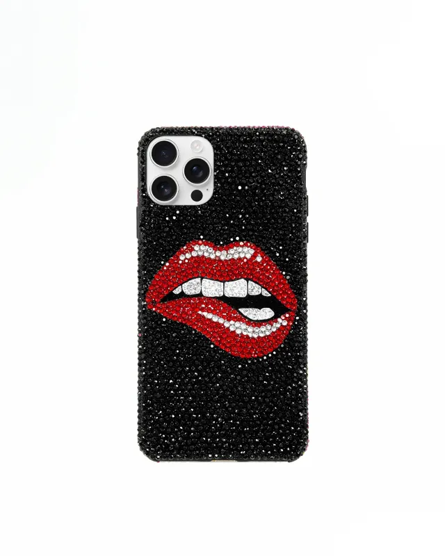 Lips iPhone Case - Multicolor Black sold by JW PEI