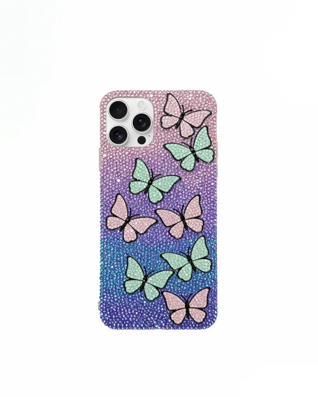 Butterflies iPhone Case - Multicolor Purple sold by JW PEI