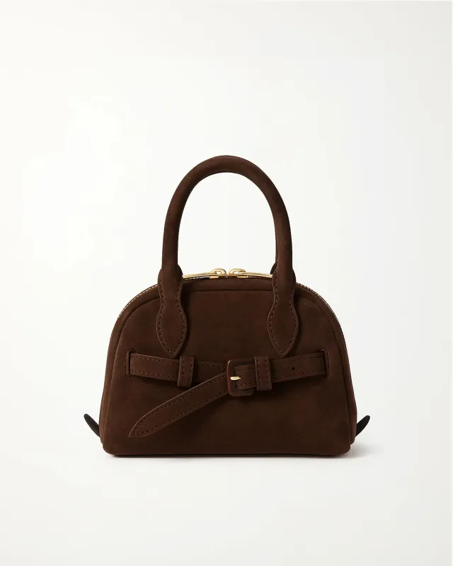 Emily Mini Top Handle Bag - Brown sold by JW PEI