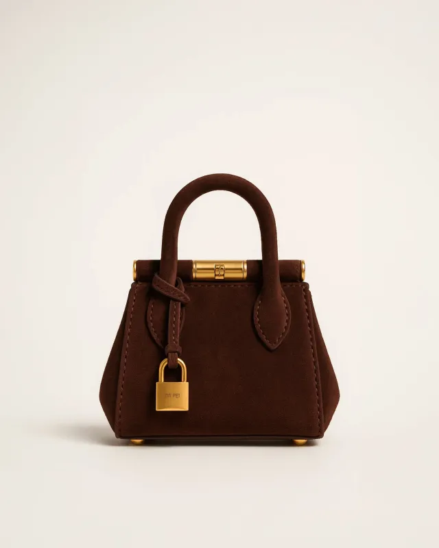 Aimee Mini Top Handle Bag - Brown sold by JW PEI