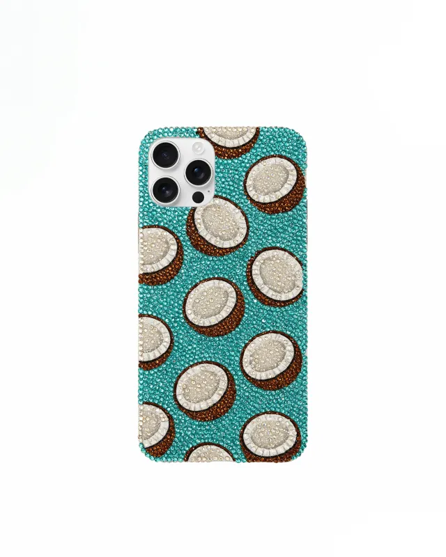 Coconut Pattern Phone Case - Blue/Brown sold by JW PEI