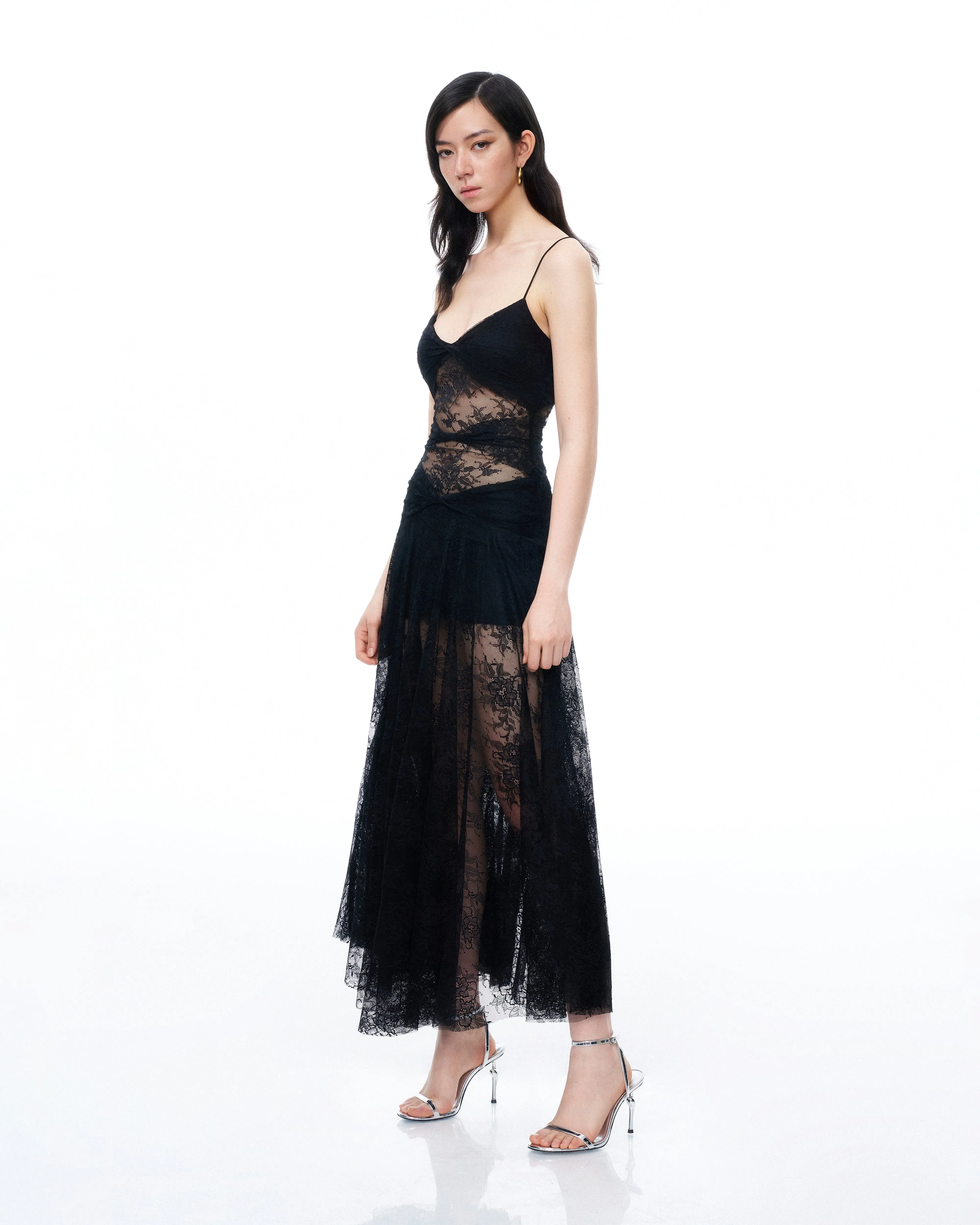 Indigo Floral Lace Dress - Black sold by JW PEI product image thumbnail 2