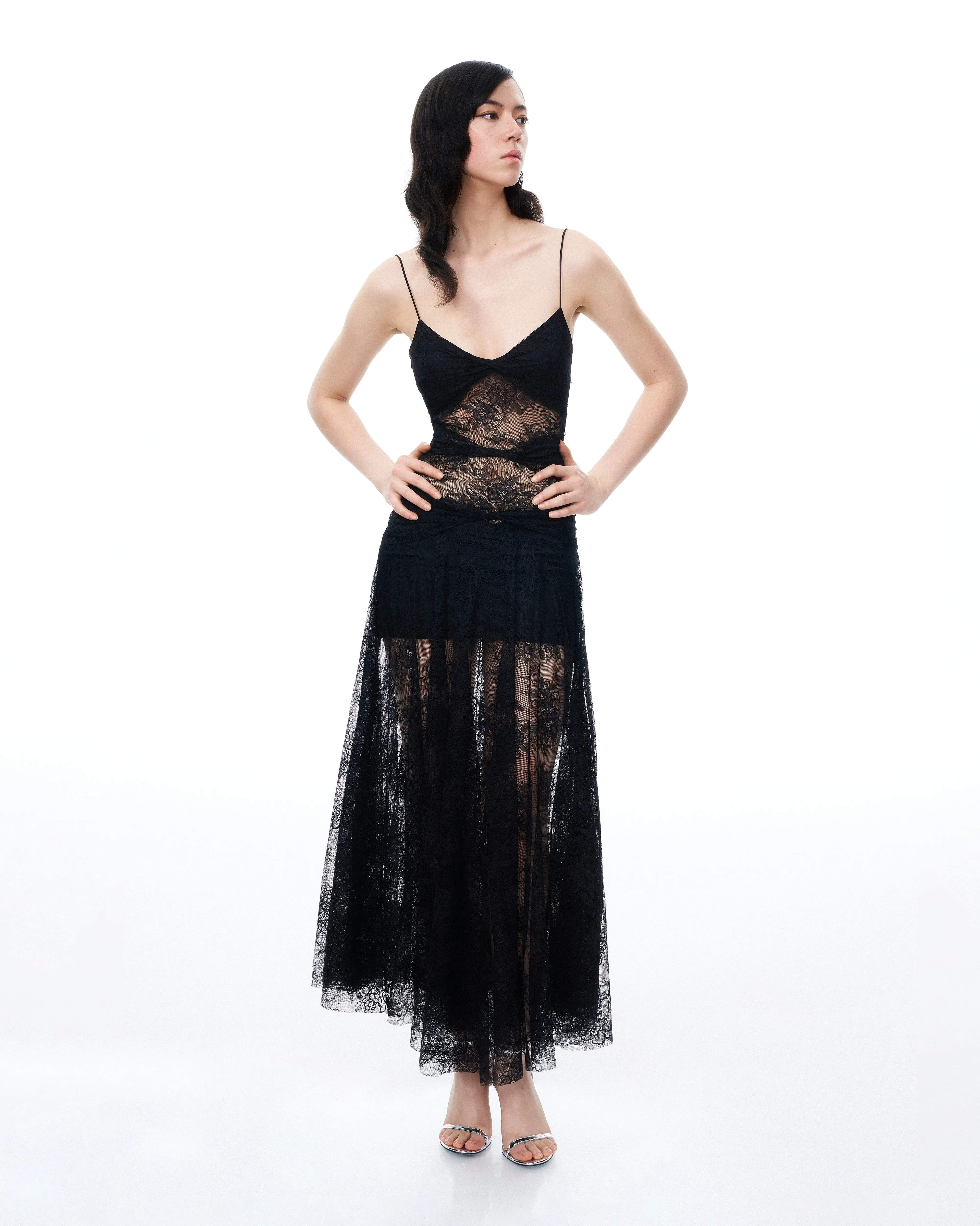 Indigo Floral Lace Dress - Black sold by JW PEI product image thumbnail 4