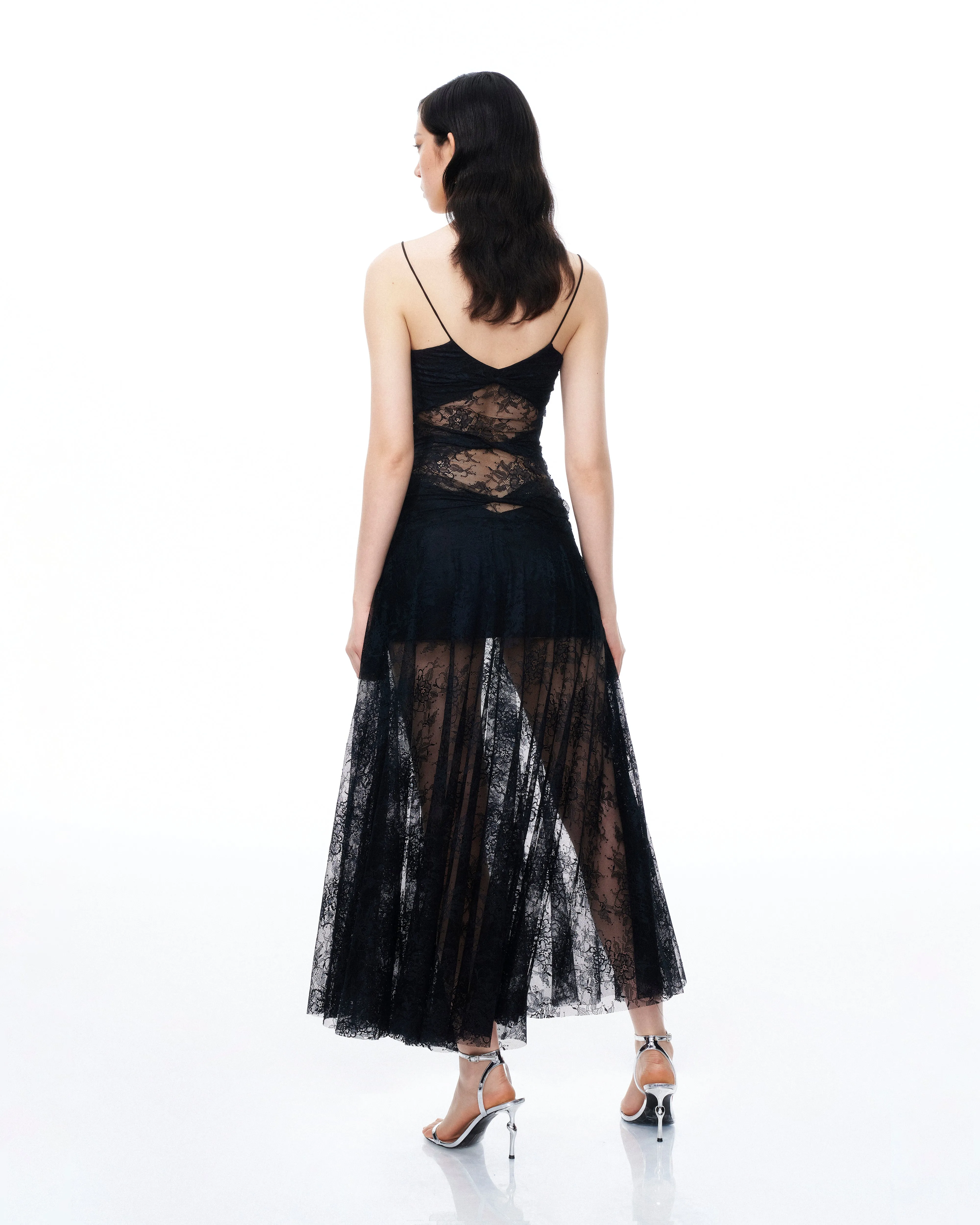 Indigo Floral Lace Dress - Black sold by JW PEI product image thumbnail 3
