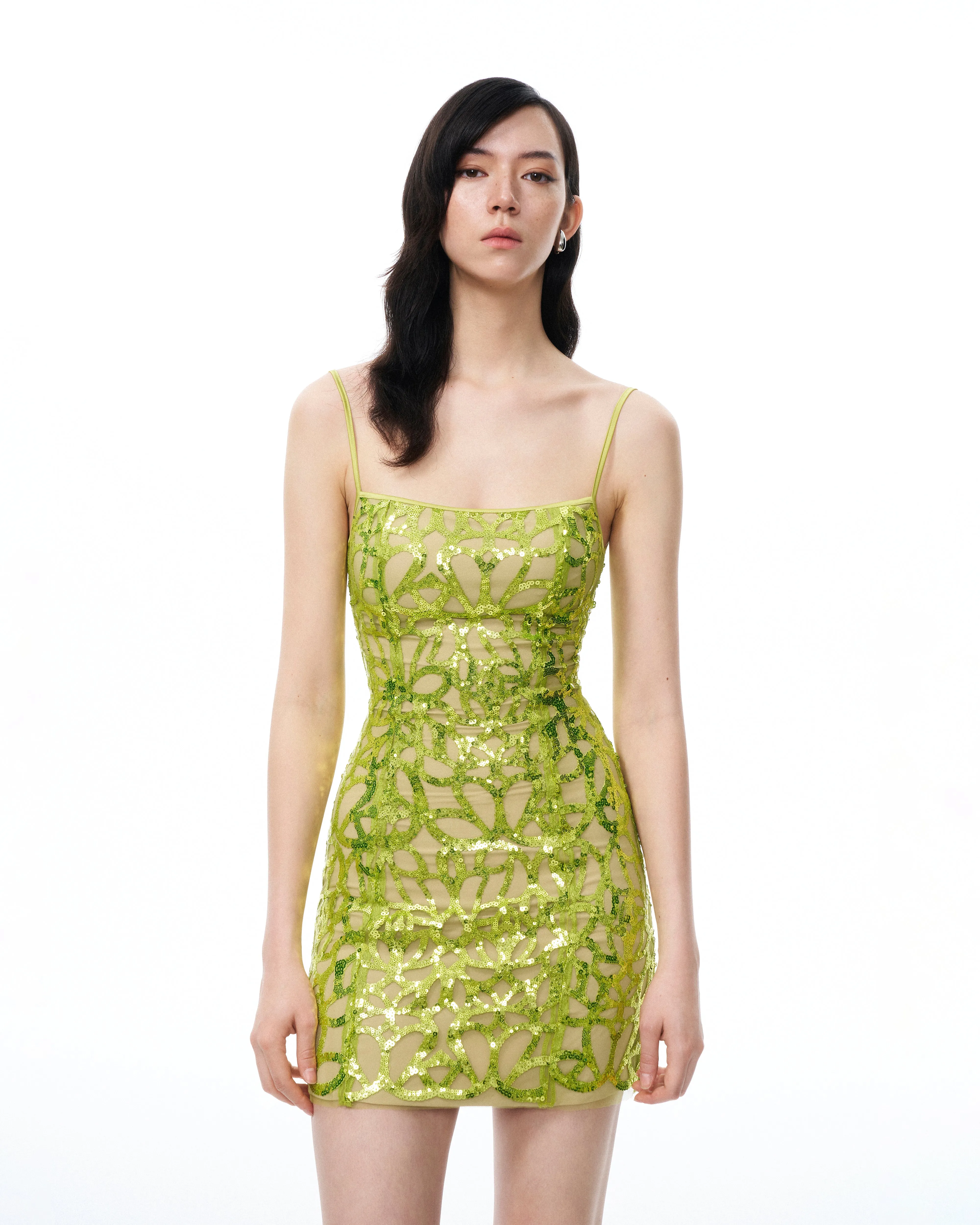 Aurelia Sequin Mini dress - Lime Green sold by JW PEI product image thumbnail 4