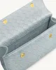 Keyla Weave Texture Top Handle Bag - Blue sold by JW PEI