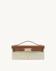 Bria Structured Top Handle Bag - Brown Canvas sold by JW PEI