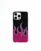 Flame Pattern Phone Case - Pink/Black sold by JW PEI