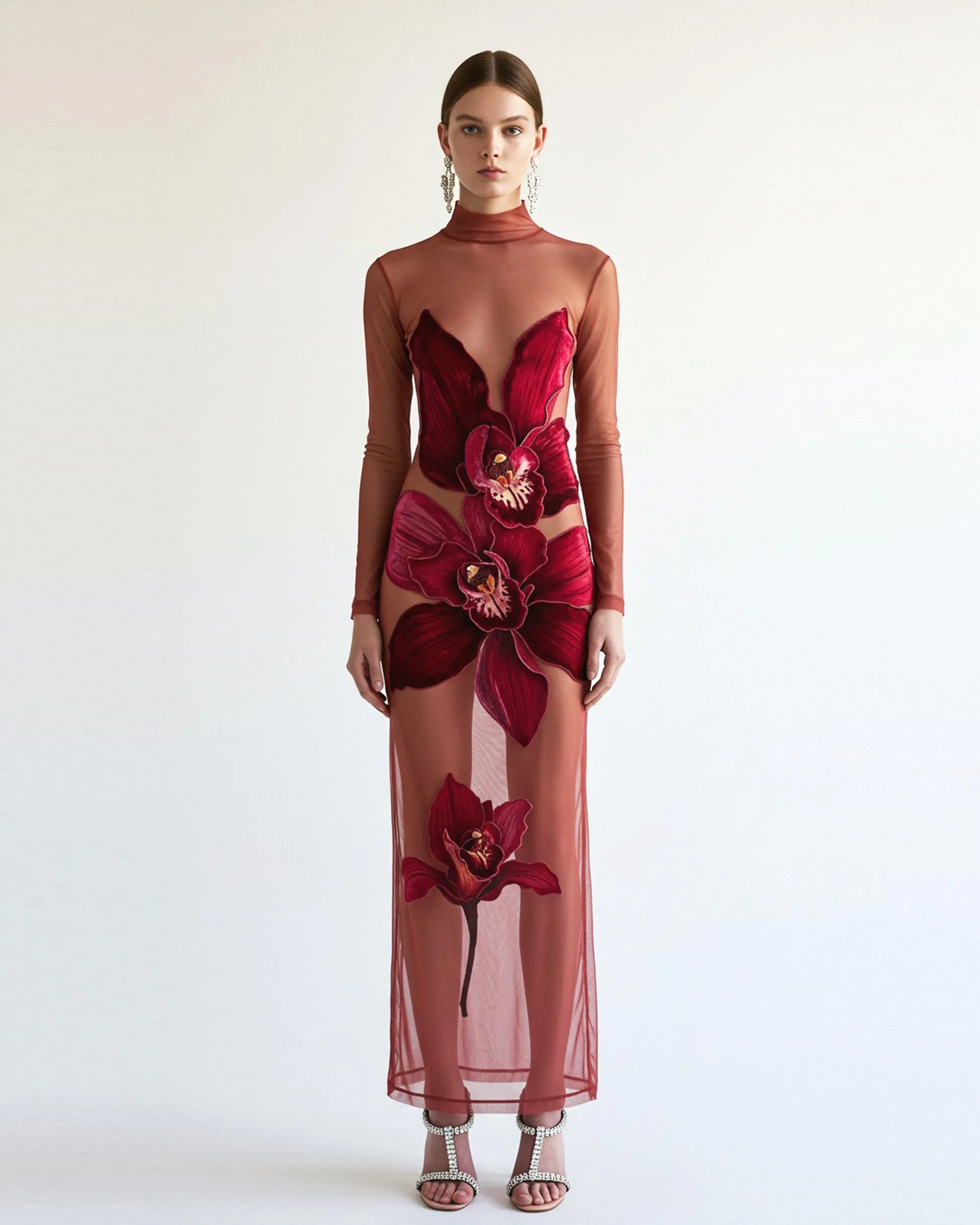 Floral Printed Dress - Red sold by JW PEI