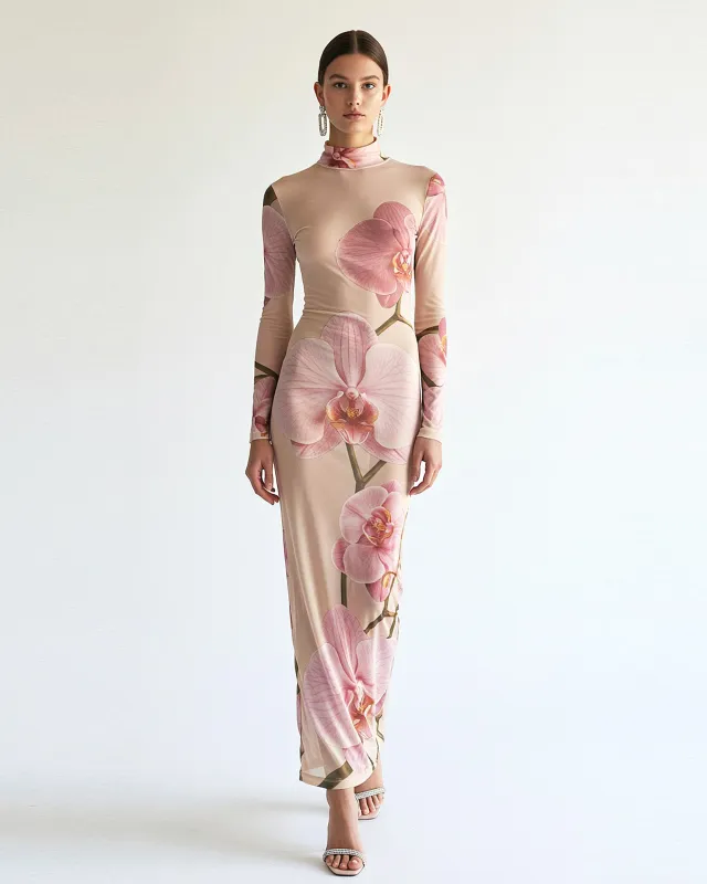 Floral Printed Dress - Pink sold by JW PEI