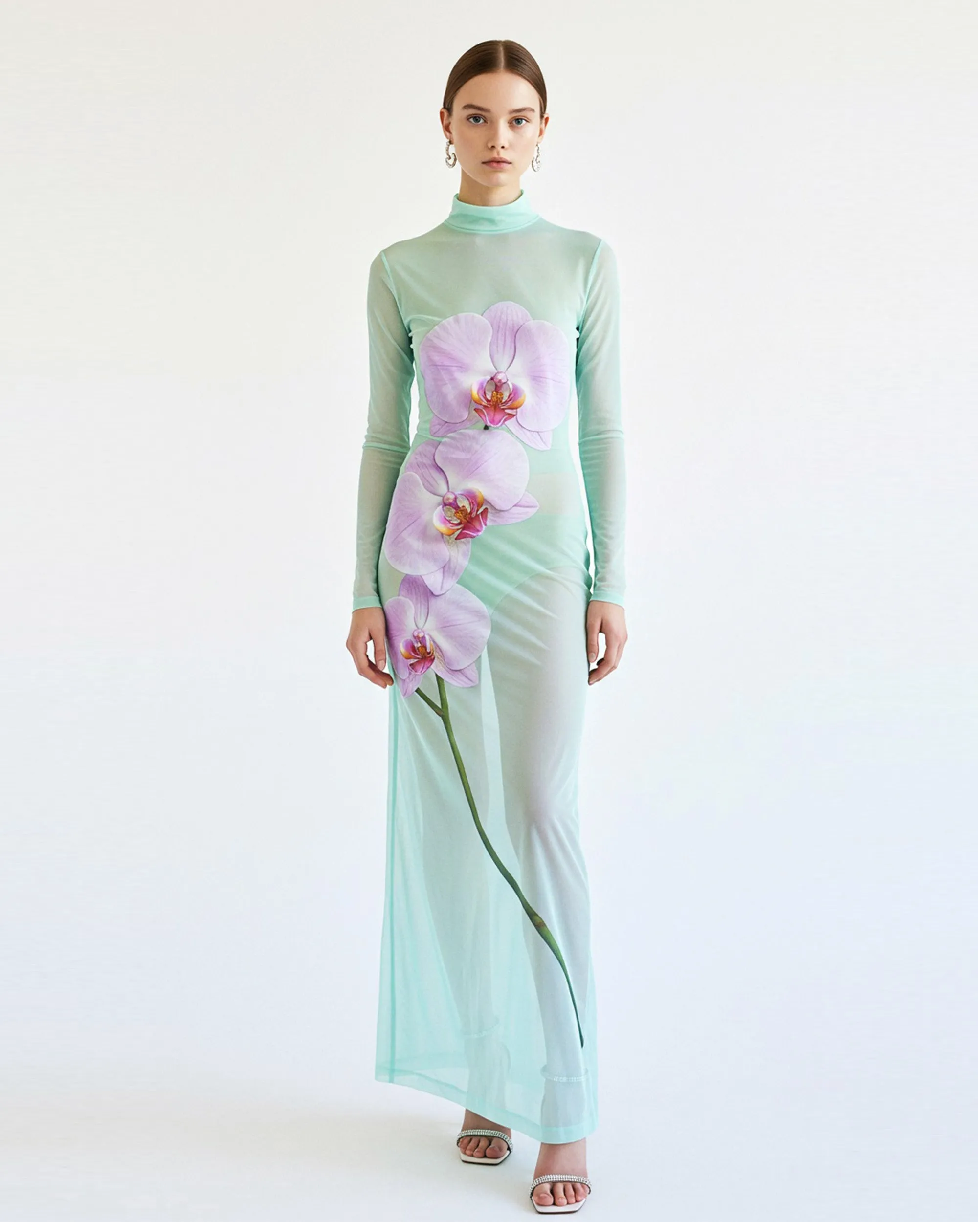 Floral Printed Dress - Mint Green sold by JW PEI