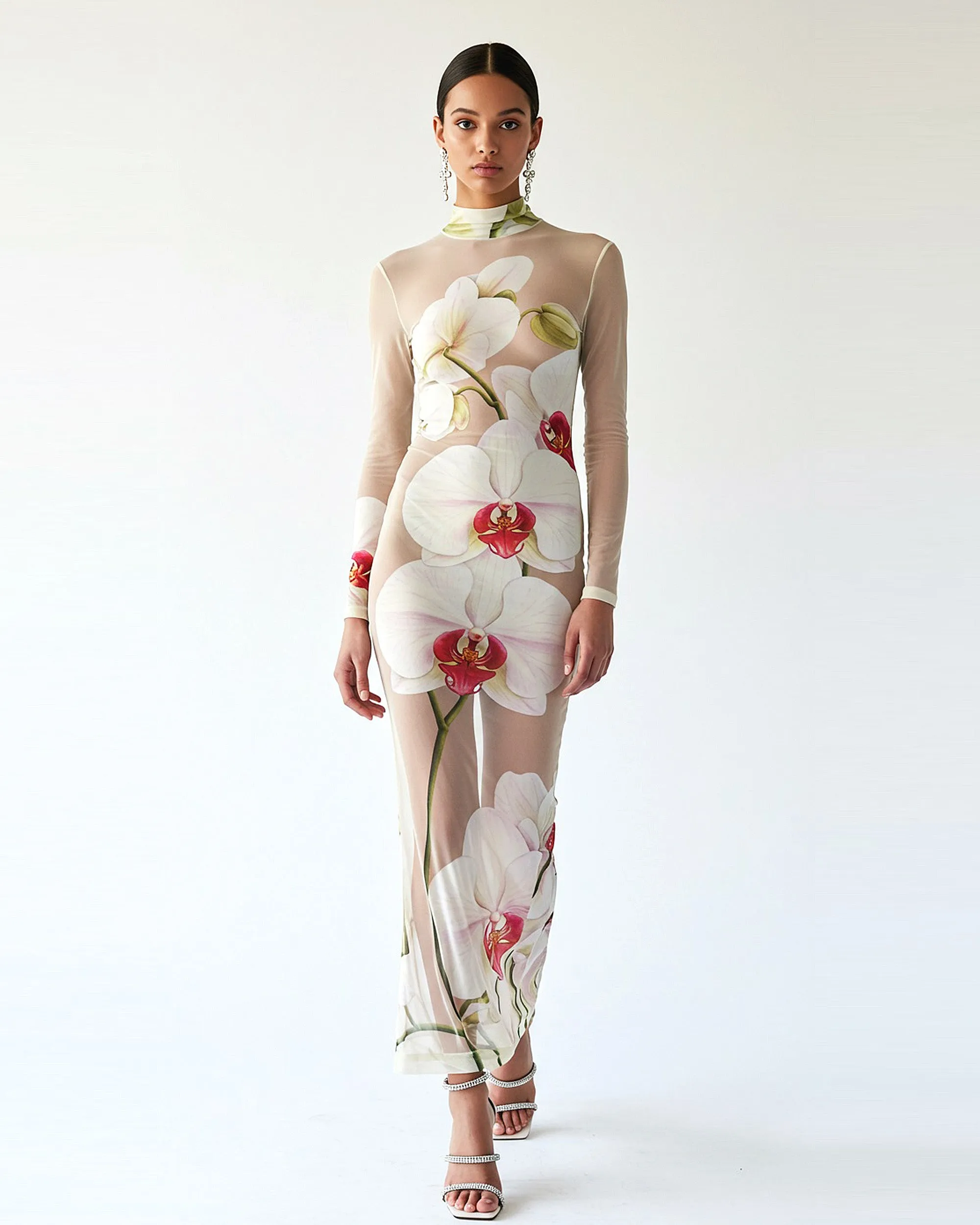 Floral Printed Dress - White sold by JW PEI