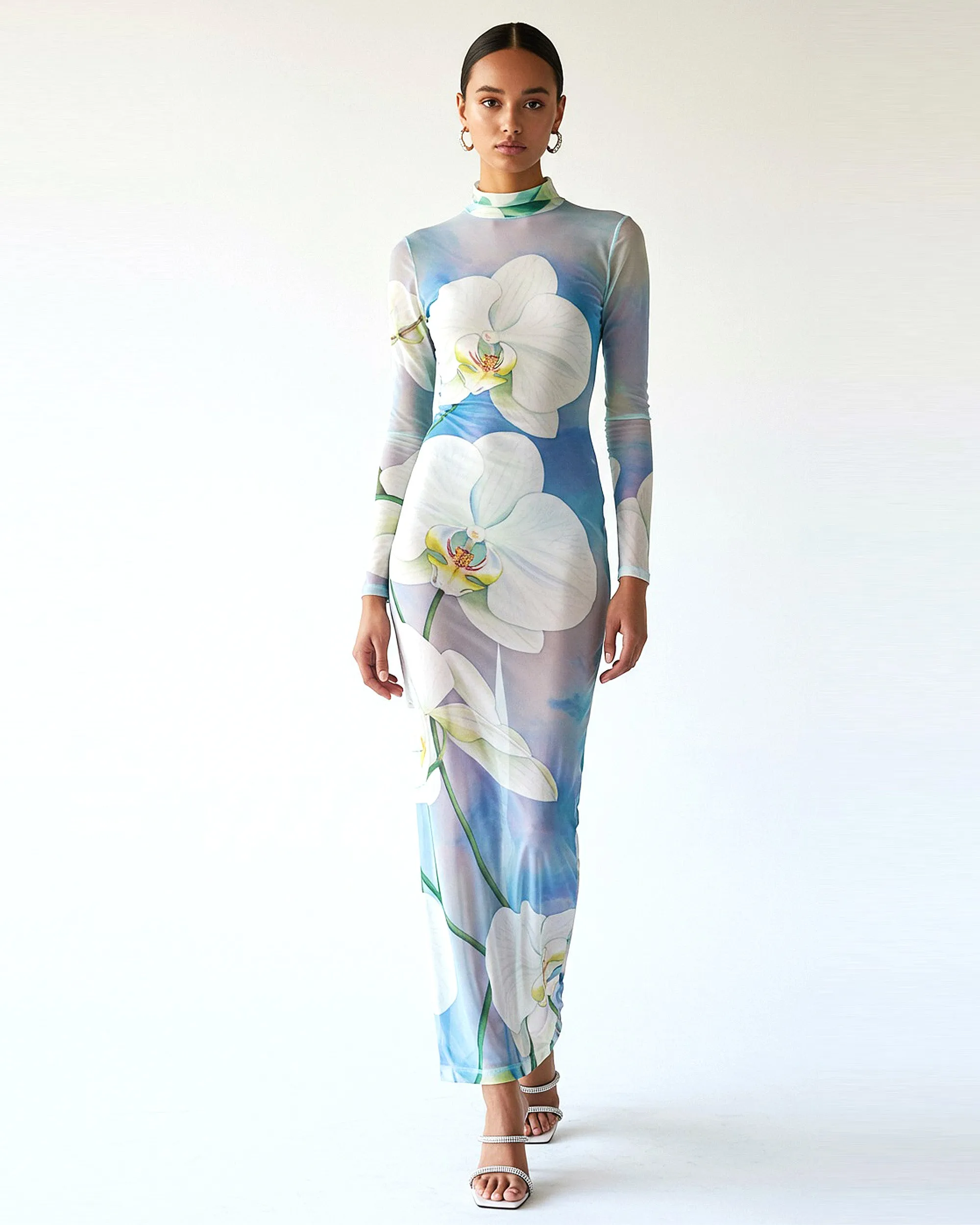 Floral Printed Dress - Blue sold by JW PEI