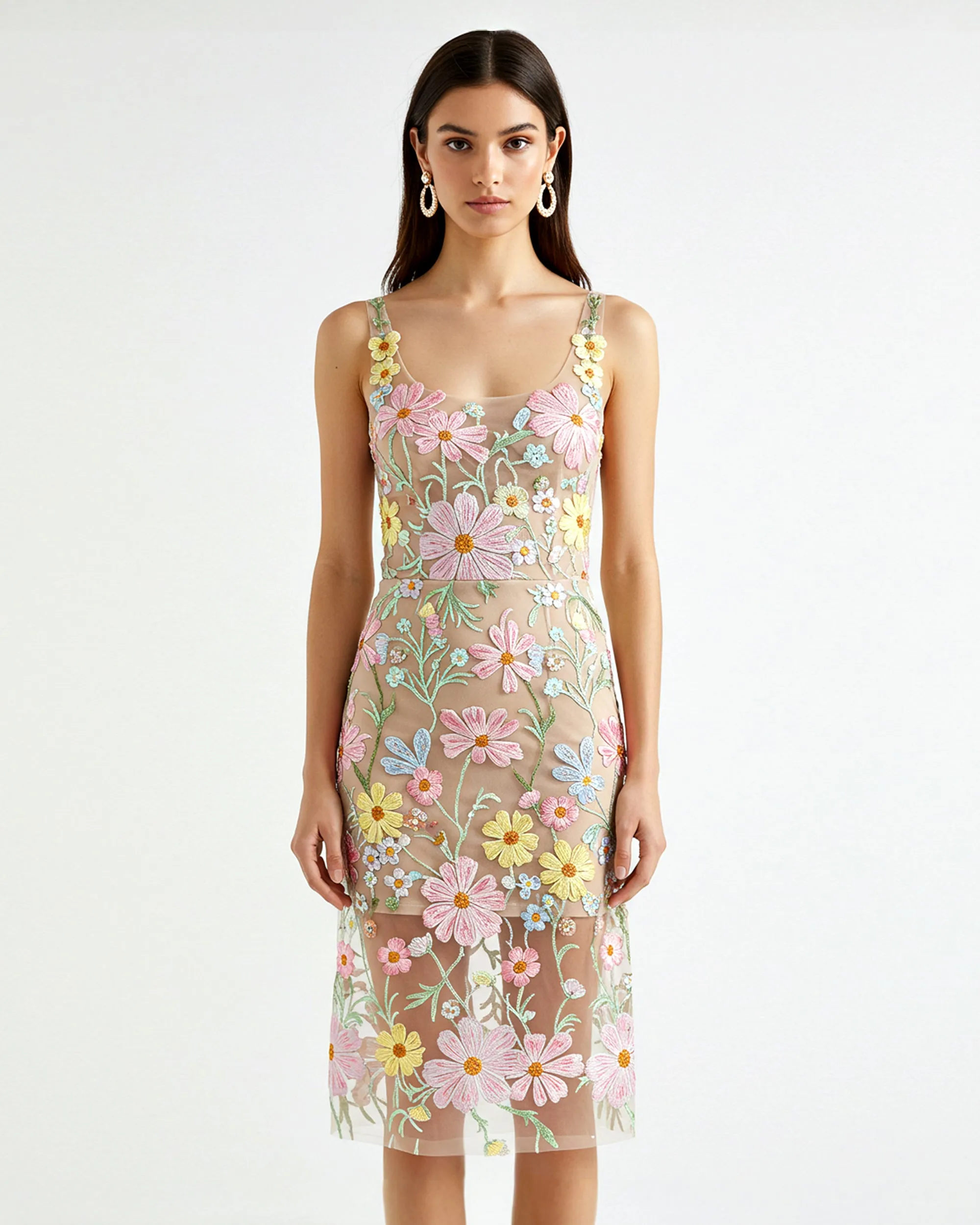Floral Embroidered Dress - Multicolor sold by JW PEI