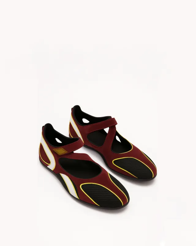 Willow Sporty Slip-Ons - Burgundy & Black sold by JW PEI