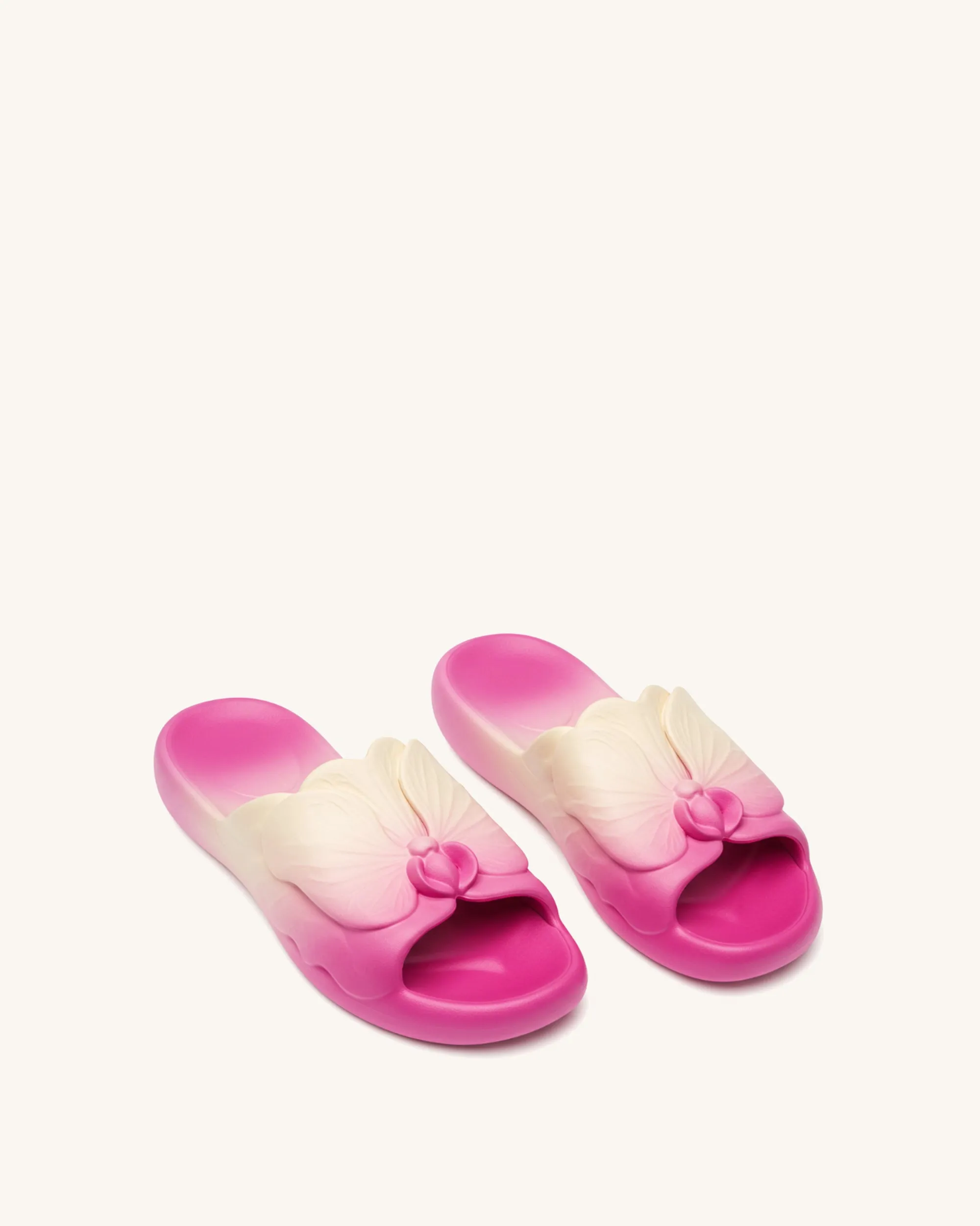 Sophie Flower Slippers - Pink/Cream sold by JW PEI