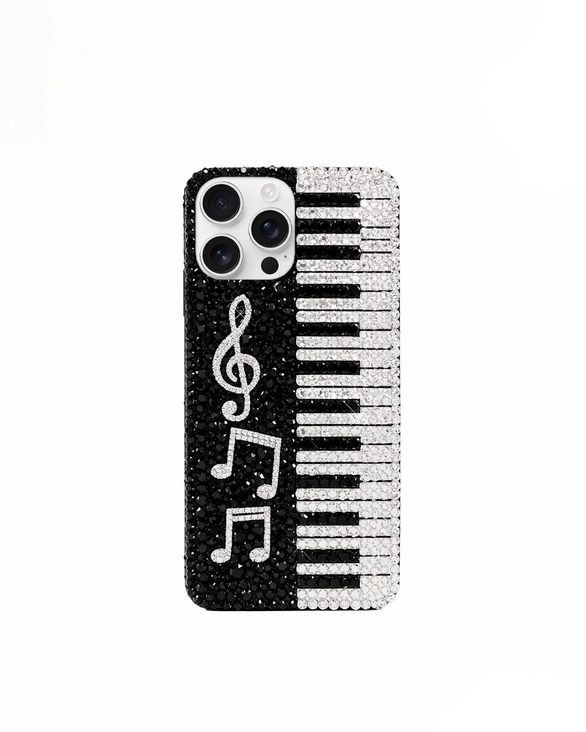 Musical Notes iPhone Case - Black/White sold by JW PEI