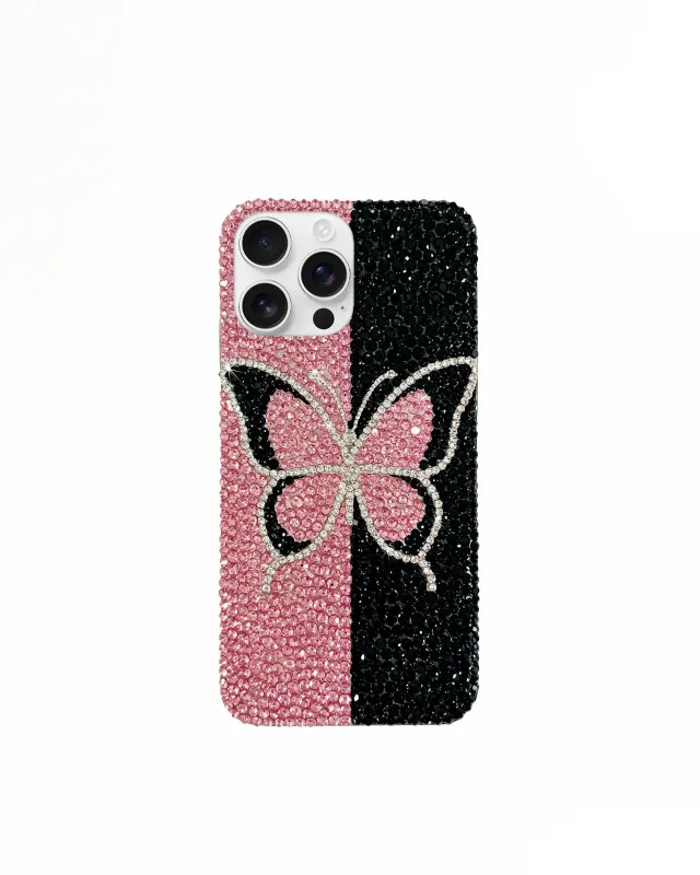 Yinyang Butterfly iPhone Case - Pink sold by JW PEI
