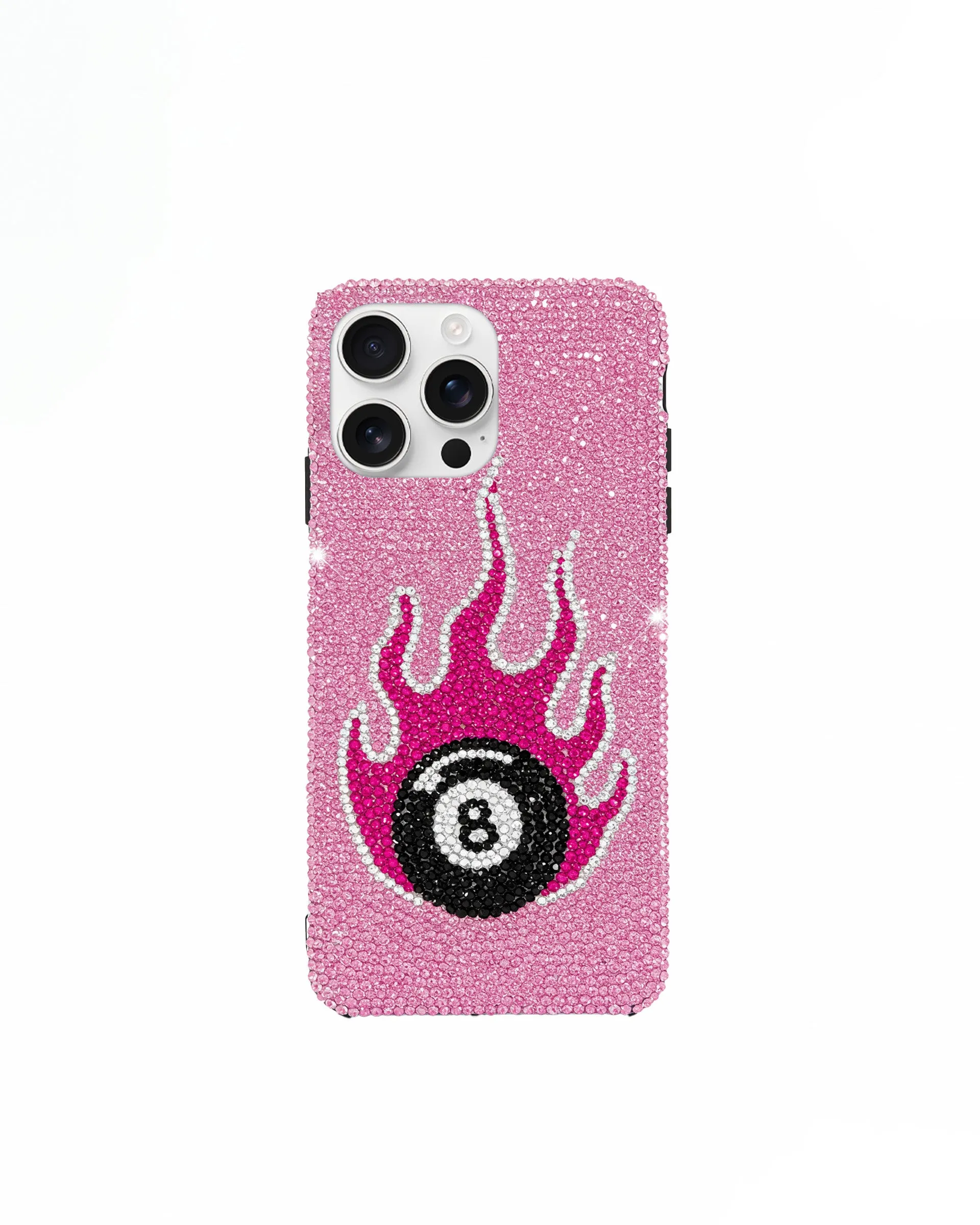 Eight Ball Flame iPhone Case - Pink sold by JW PEI