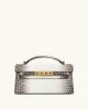 Noor Top Handle Bag - White Croc sold by JW PEI
