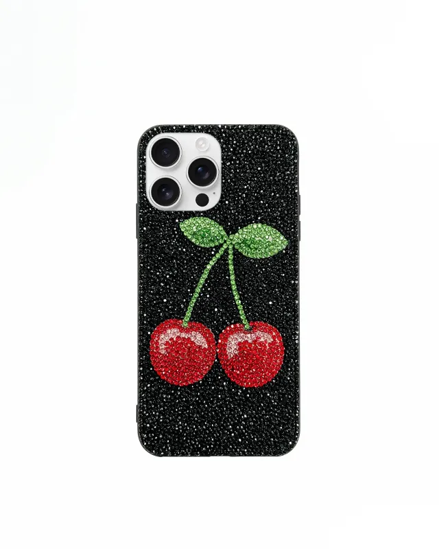 Cherry Phone Case - Multicolor Black sold by JW PEI