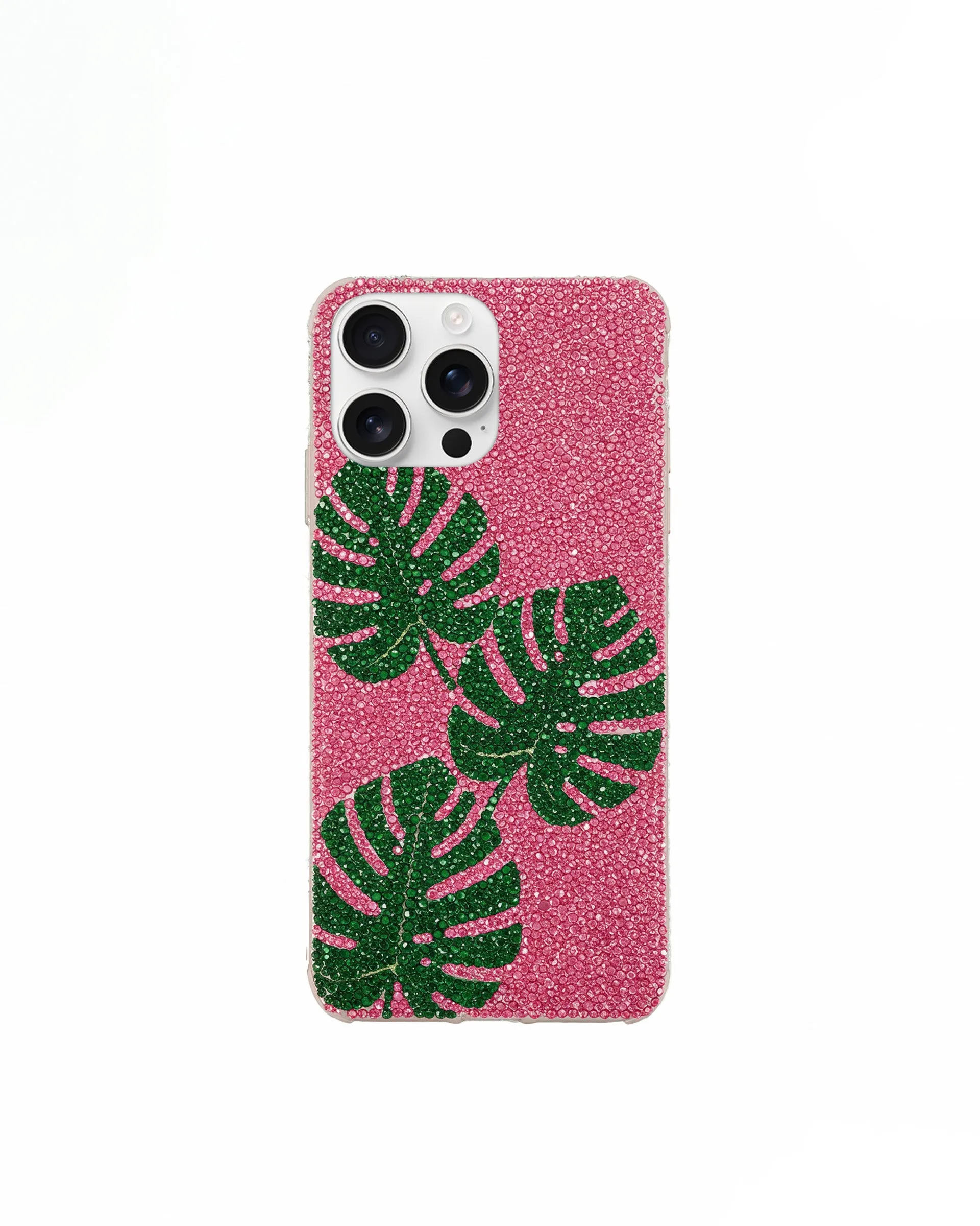 Monstera Leaves Phone Case - Multicolor Pink sold by JW PEI