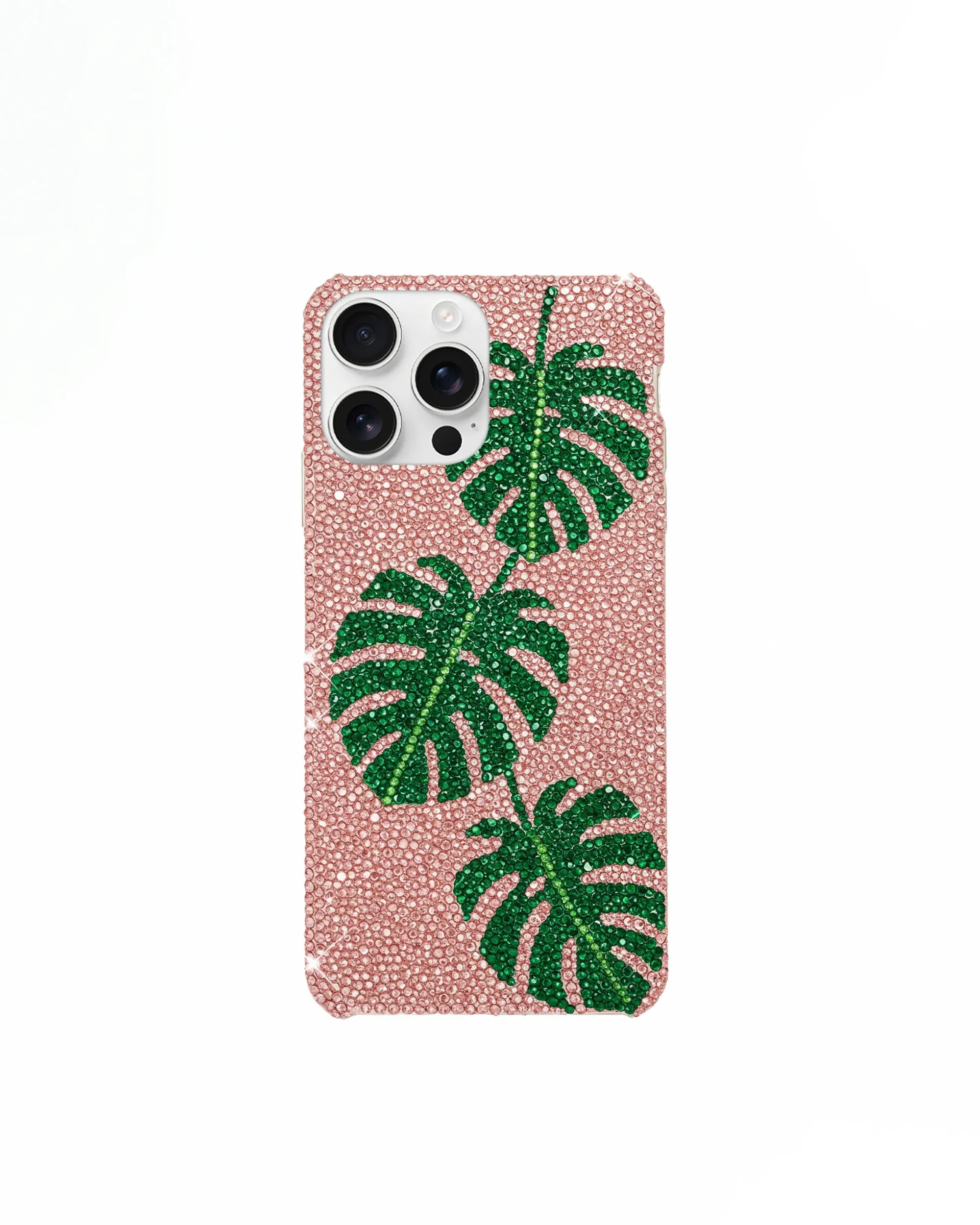 Monstera Leaves Phone Case - Multicolor Pink sold by JW PEI