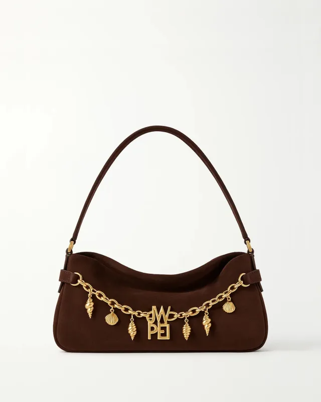 Maya Suede Shoulder Bag - Brown sold by JW PEI
