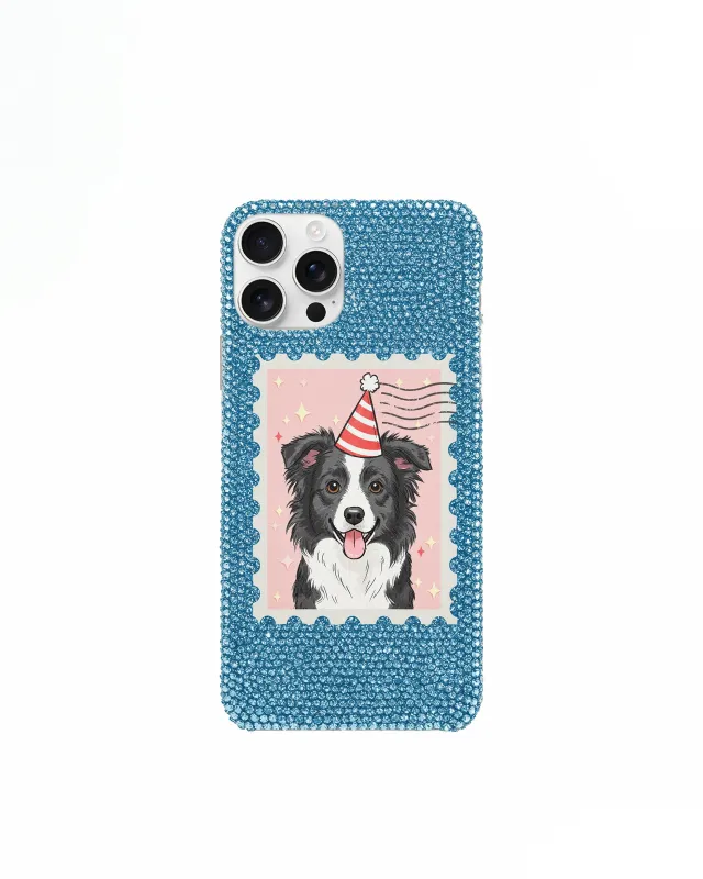 Dog Party Stamp Phone Case – Blue sold by JW PEI
