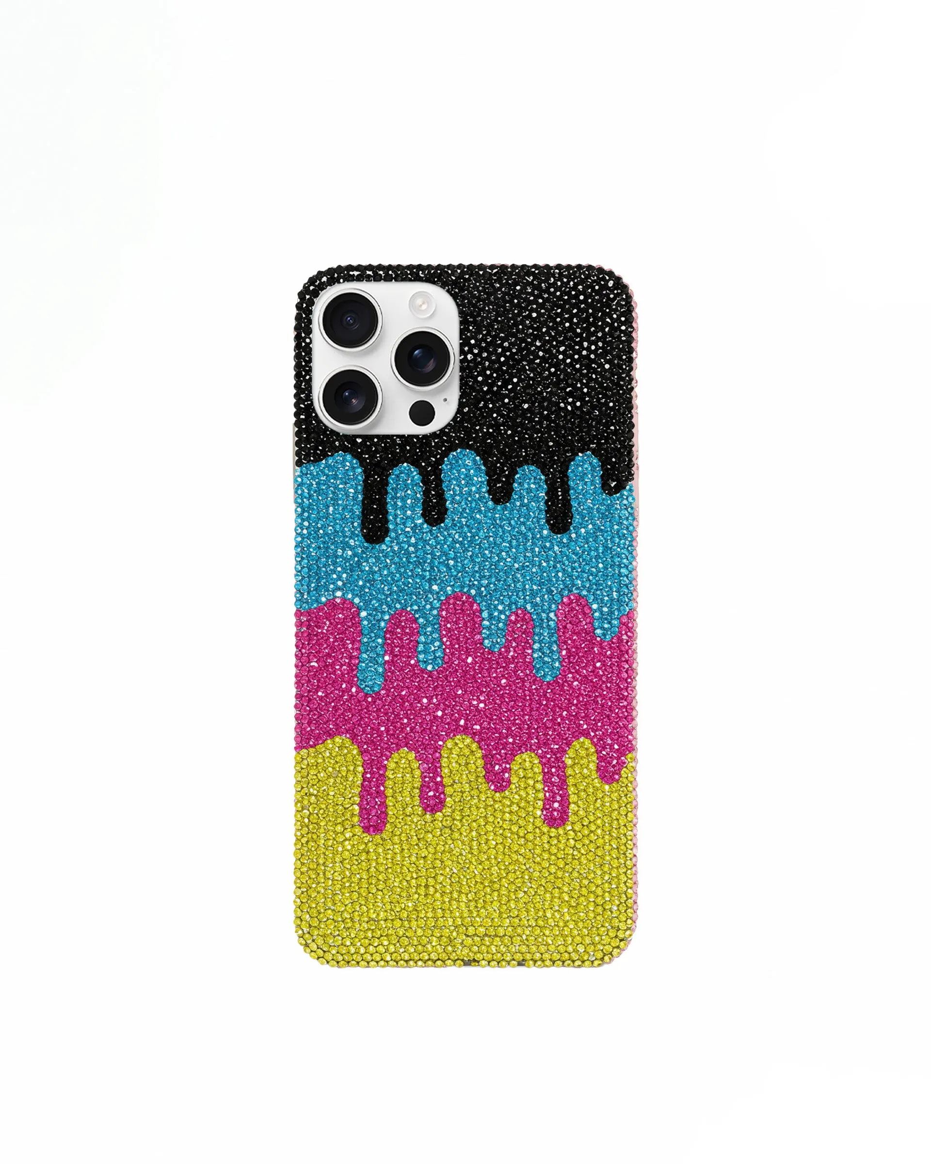 Dripping Rhinestone Phone Case – Multicolor sold by JW PEI