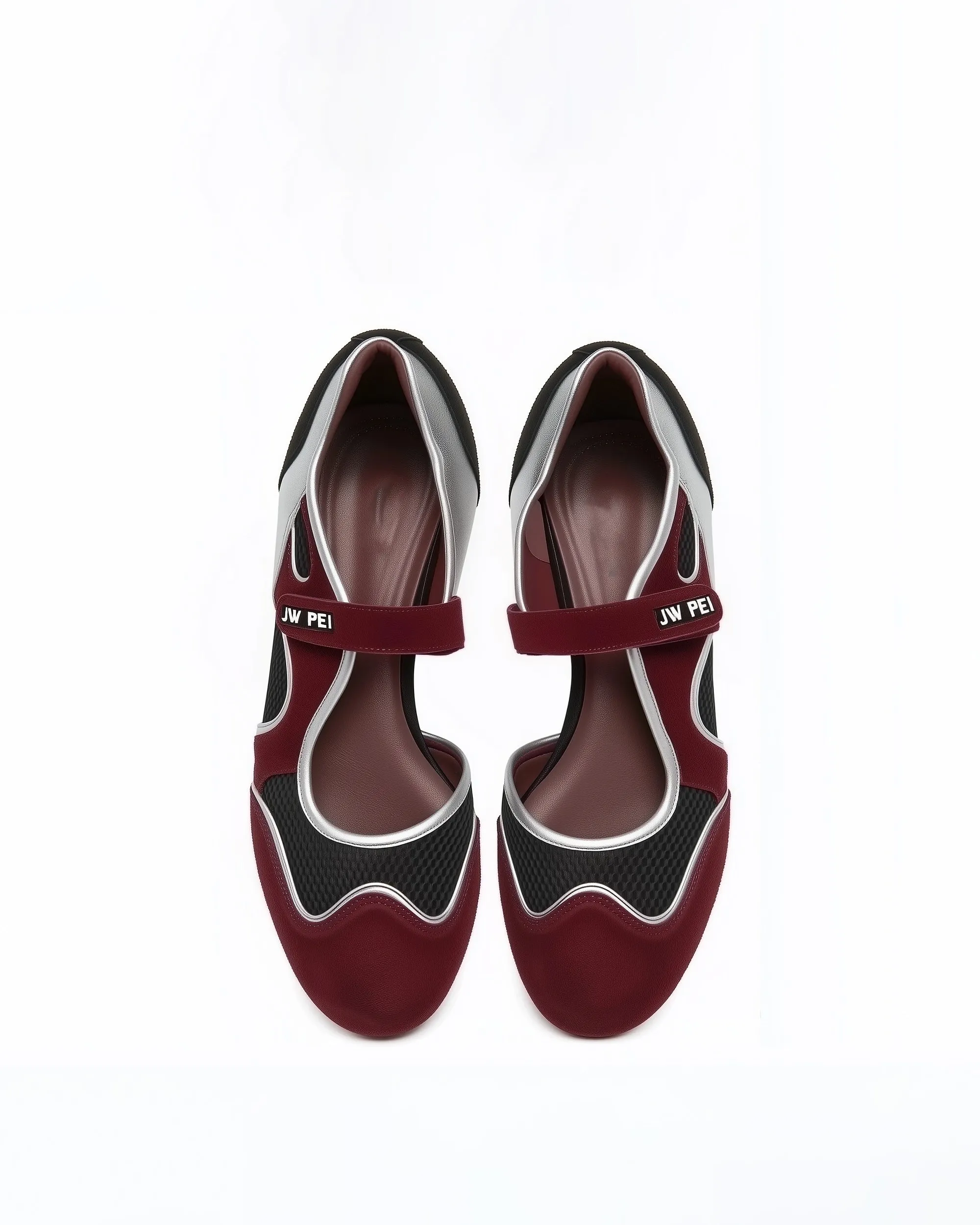 Zoe Mary Janes Flats – Burgundy Black sold by JW PEI