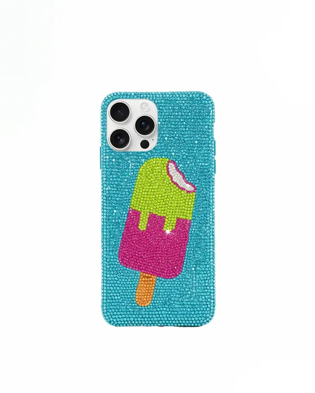 Popsicle Rhinestone Phone Case – Blue sold by JW PEI