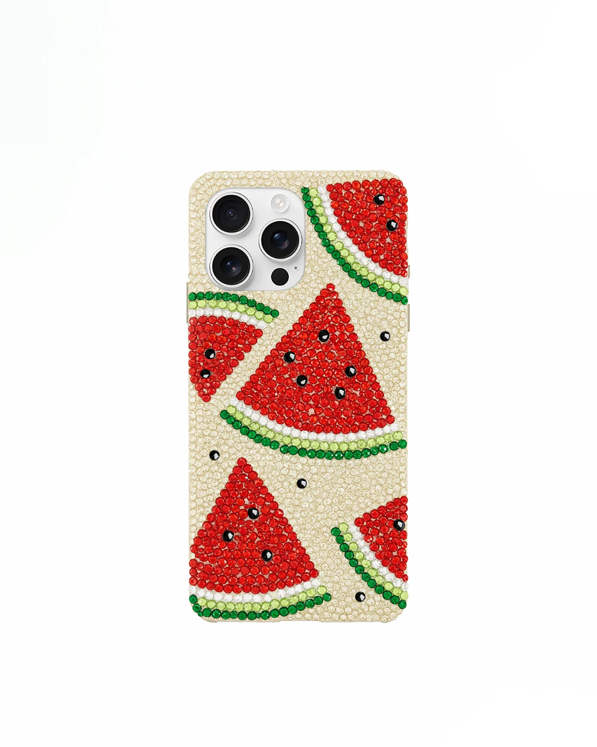 Watermelon Rhinestone Phone Case – Red Green sold by JW PEI